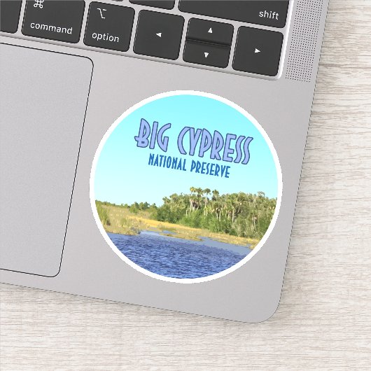 Sticker Grande réserve nationale de Cypress Floride (Détail)