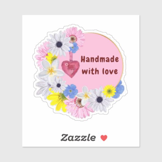 Sticker Grandes fleurs coupées (Feuille)