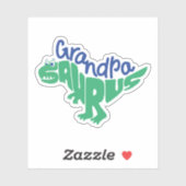 Sticker Grandpa Saurus Graphic (Feuille)