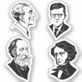 Sticker Grands compositeurs - set 6 - (Recto)