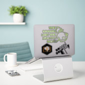 Sticker Grands Danois Logos (Ordinateur portable sur le bureau)