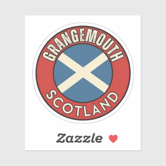 Sticker Grangemouth, Écosse (Feuille)