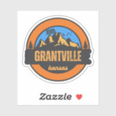 Sticker Grantville, Kansas (Feuille)