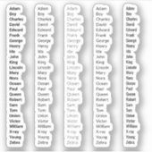 Sticker Graphique alphabétique phonétique de la police (Devant)