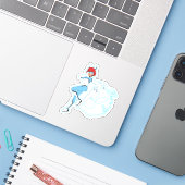 Sticker Graphique Bunnyx (Ordinateur portable avec iPhone)