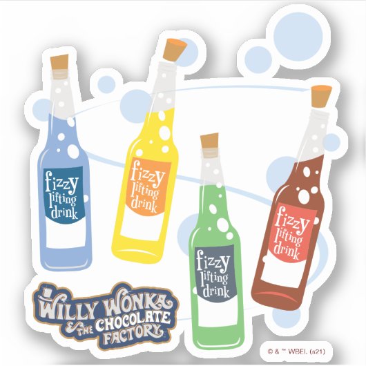 Sticker Graphique de boisson de levage Fizzy (Devant)