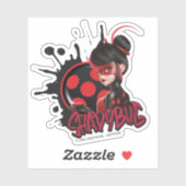 Sticker Graphique de caractères de Shadybug à revers Mirac (Feuille)