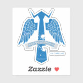 Sticker Graphique de citation de Cravate de Castiel surnat (Feuille)