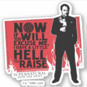 Sticker Graphique de citation de Crowley surnaturelle (Devant)