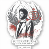 Sticker Graphique de graffiti de Castiel surnaturel (Devant)
