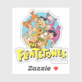 Sticker Graphique de la famille Pierrafeu et Roubles (Feuille)