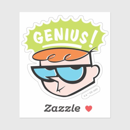 Sticker Graphique de légende Dexter "Genius" (Feuille)