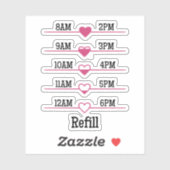Sticker Graphique de rechargement (Feuille)