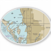 Sticker Graphique de Sarasota Floride (Devant)