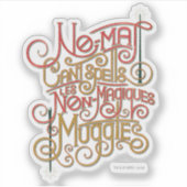 Sticker Graphique de traductions localisées MUGGLE™ (Devant)