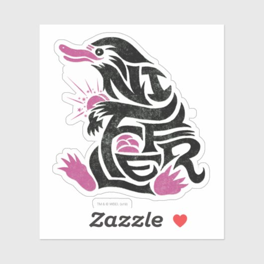 Sticker Graphique de typographie NIFFLER™ (Feuille)