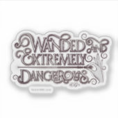 Sticker Graphique Débordé Et Extrêmement Dangereux - Blanc (Devant)