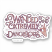 Sticker Graphique Débordé Et Extrêmement Dangereux - Rose (Devant)