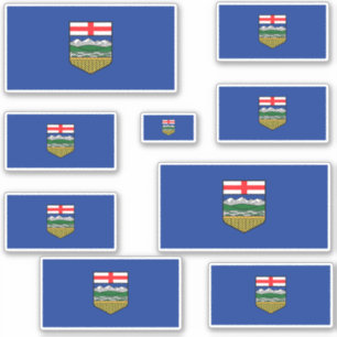 Sticker Graphique des drapeaux de l'Alberta
