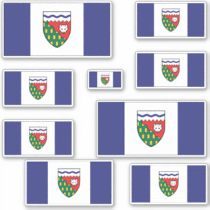 Sticker Graphique des drapeaux des Territoires du Nord-Oue