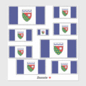 Sticker Graphique des drapeaux des Territoires du Nord-Oue (Feuille)