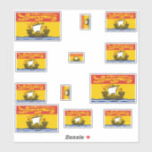 Sticker Graphique des drapeaux du Nouveau-Brunswick (Feuille)