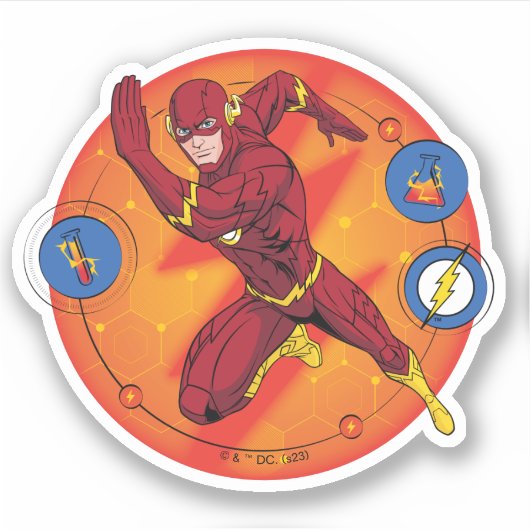 Sticker Graphique d'exécution du laboratoire Flash de dess (Devant)