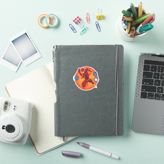 Sticker Graphique d'exécution du laboratoire Flash de dess (Couverture iPad)