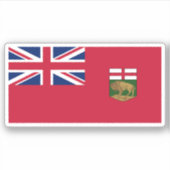 Sticker Graphique du drapeau du Manitoba (Devant)
