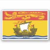 Sticker Graphique du drapeau du Nouveau-Brunswick (Devant)