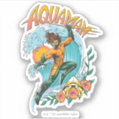 Sticker Graphique du Surf de levage Aquaman et Trident (Devant)