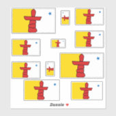 Sticker Graphique Indicateurs du Nunavut (Feuille)