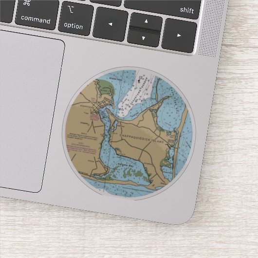 Sticker Graphique Marthas Vineyard et Chappaquiddick (Détail)