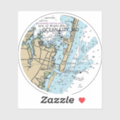 Sticker Graphique MD Ocean City (Feuille)