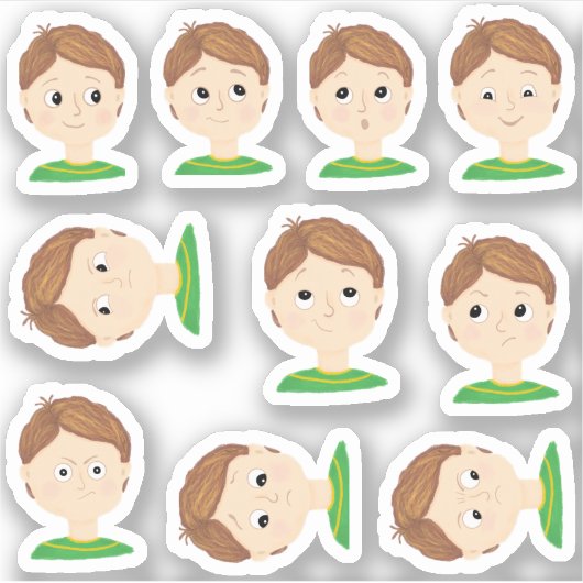 Sticker Graphique Mes émotions (Devant)
