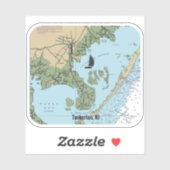 Sticker Graphique NJ Tuckerton (Feuille)