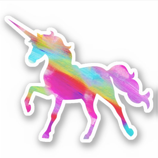 Sticker Graphique Unicorn Rainbow (Devant)