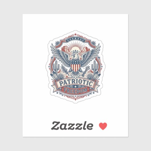 Sticker Graphique vectoriel de fierté du désert du Sud-Oue (Feuille)