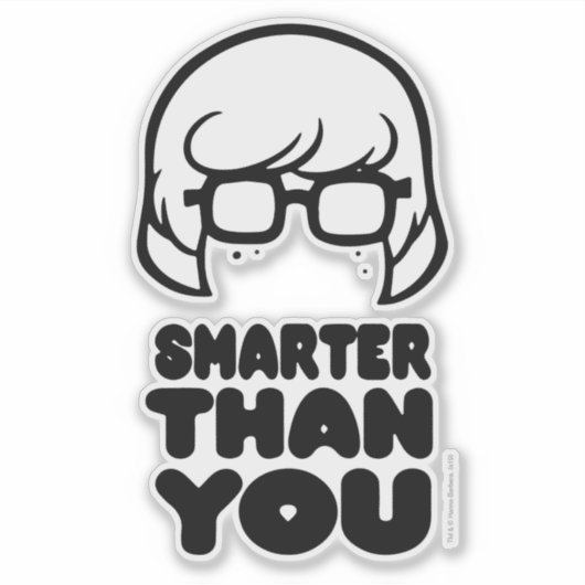 Sticker Graphique Velma "plus intelligent que vous" (Devant)