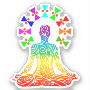 Sticker Graphiques de la journée du yoga