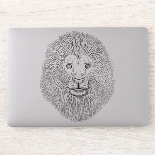 Sticker Graphiques de tête de lion (Ordinateur)