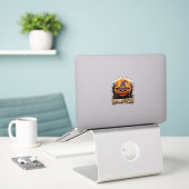 Sticker Graphisme de chapeau de sorcière de citrouille Hal (Ordinateur portable sur le bureau)