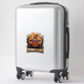 Sticker Graphisme de chapeau de sorcière de citrouille Hal (Sur valise)