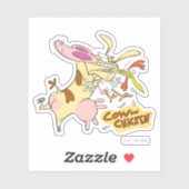 Sticker Graphisme de la vache et du poulet (Feuille)