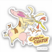 Sticker Graphisme de la vache et du poulet (Devant)