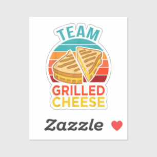 Sticker Graphisme de l'amoureux du sandwich au fromage gri