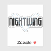 Sticker Graphisme de nom Hi-Tech Nightwing (Feuille)