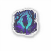 Sticker Graphisme gothique émo fée Goblincore  Forêt Graph (Devant)