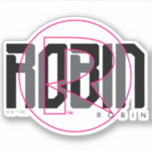 Sticker Graphisme nominatif Robin Hi-Tech (Devant)