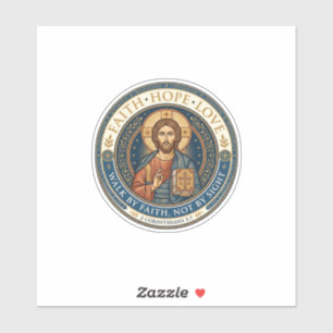 Sticker Graphisme Spiritualité Contemplative Monastique Jé